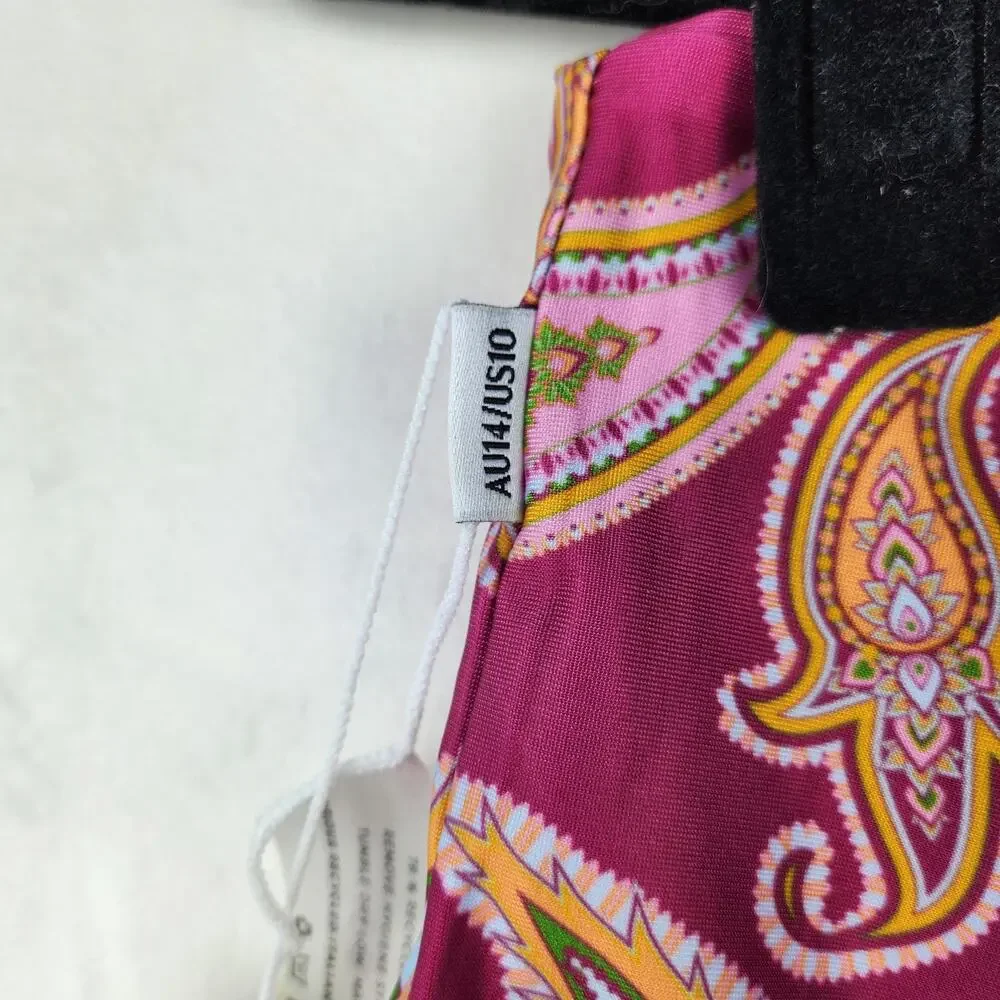 Patterned Pink Bikini Bottoms - Picture 7 of 11